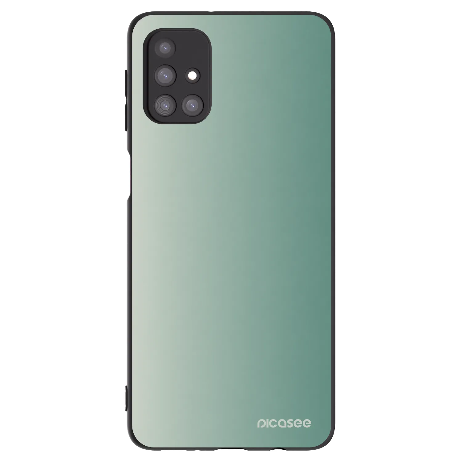 Picasee silikonowe czarne etui na Samsung Galaxy M31s - Misty Sage