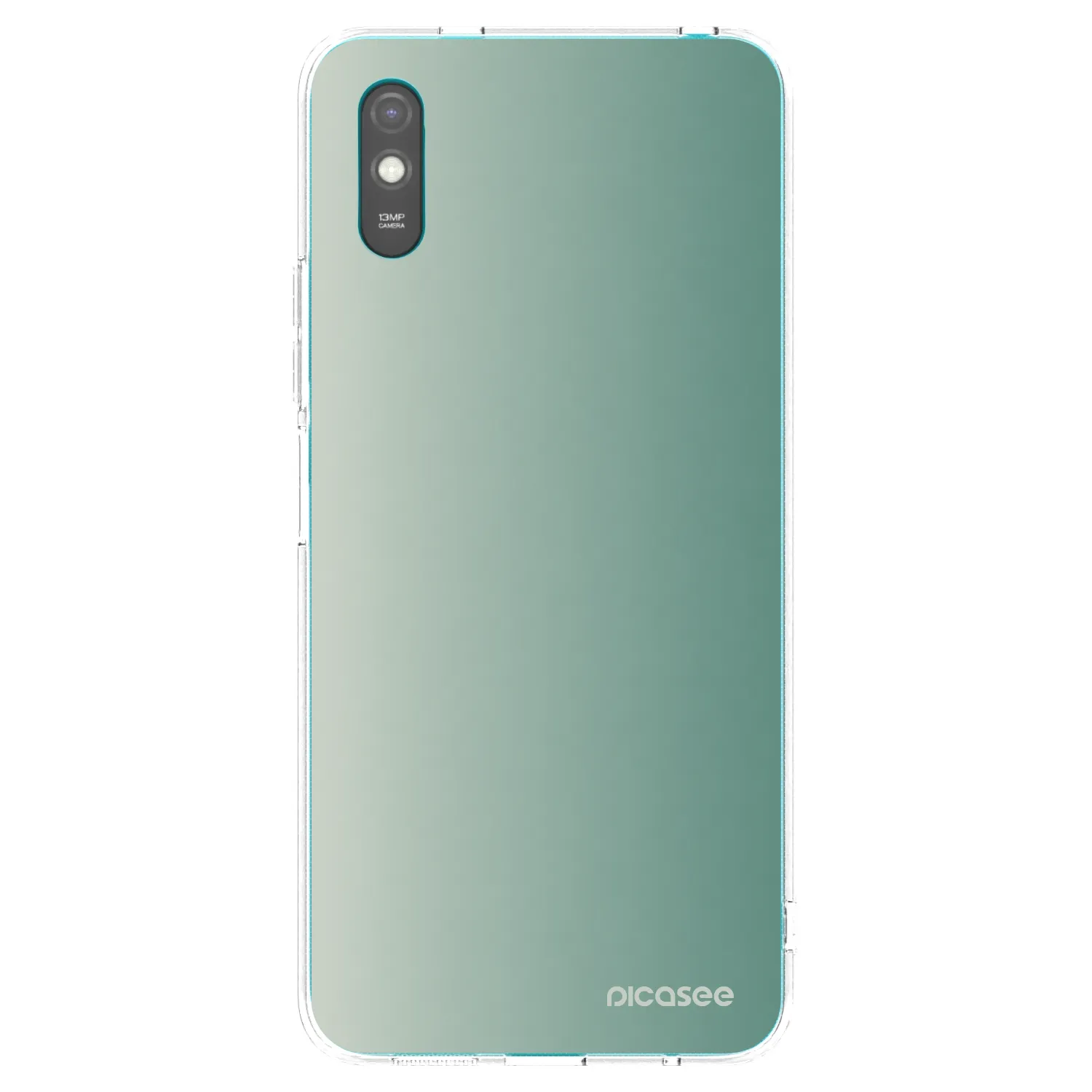 Picasee silikonowe przeźroczyste etui na Xiaomi Redmi 9A - Misty Sage