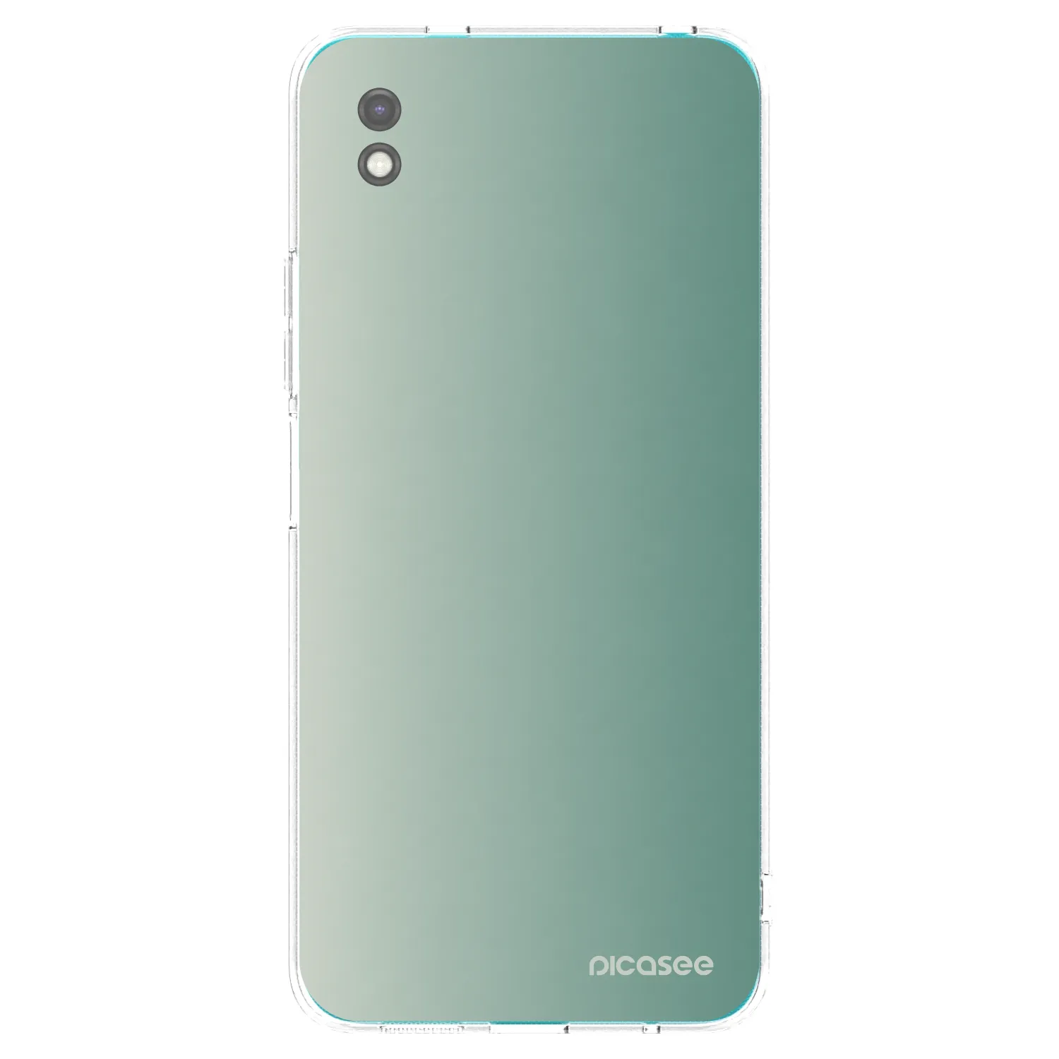 Picasee silikonowe czarne etui na Xiaomi Redmi 9A - Misty Sage