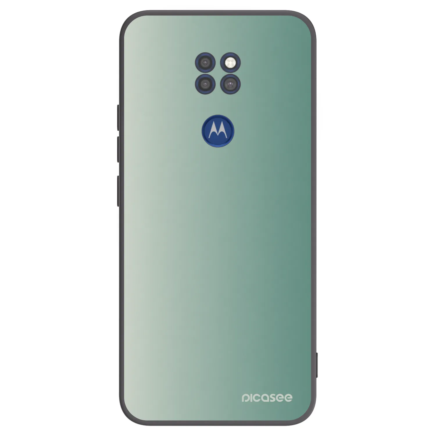 Picasee silikonowe czarne etui na Motorola Moto G9 Play - Misty Sage