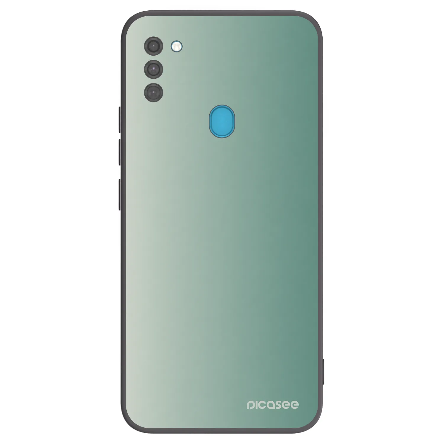 Picasee silikonowe czarne etui na Samsung Galaxy M11 - Misty Sage