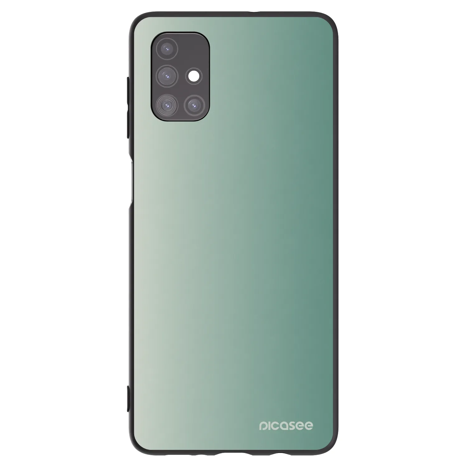Picasee silikonowe czarne etui na Samsung Galaxy M51 M515F - Misty Sage