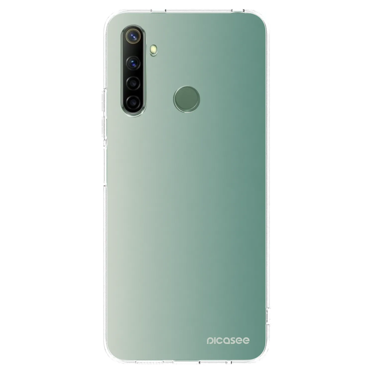 Picasee silikonowe przeźroczyste etui na Realme 6i - Misty Sage