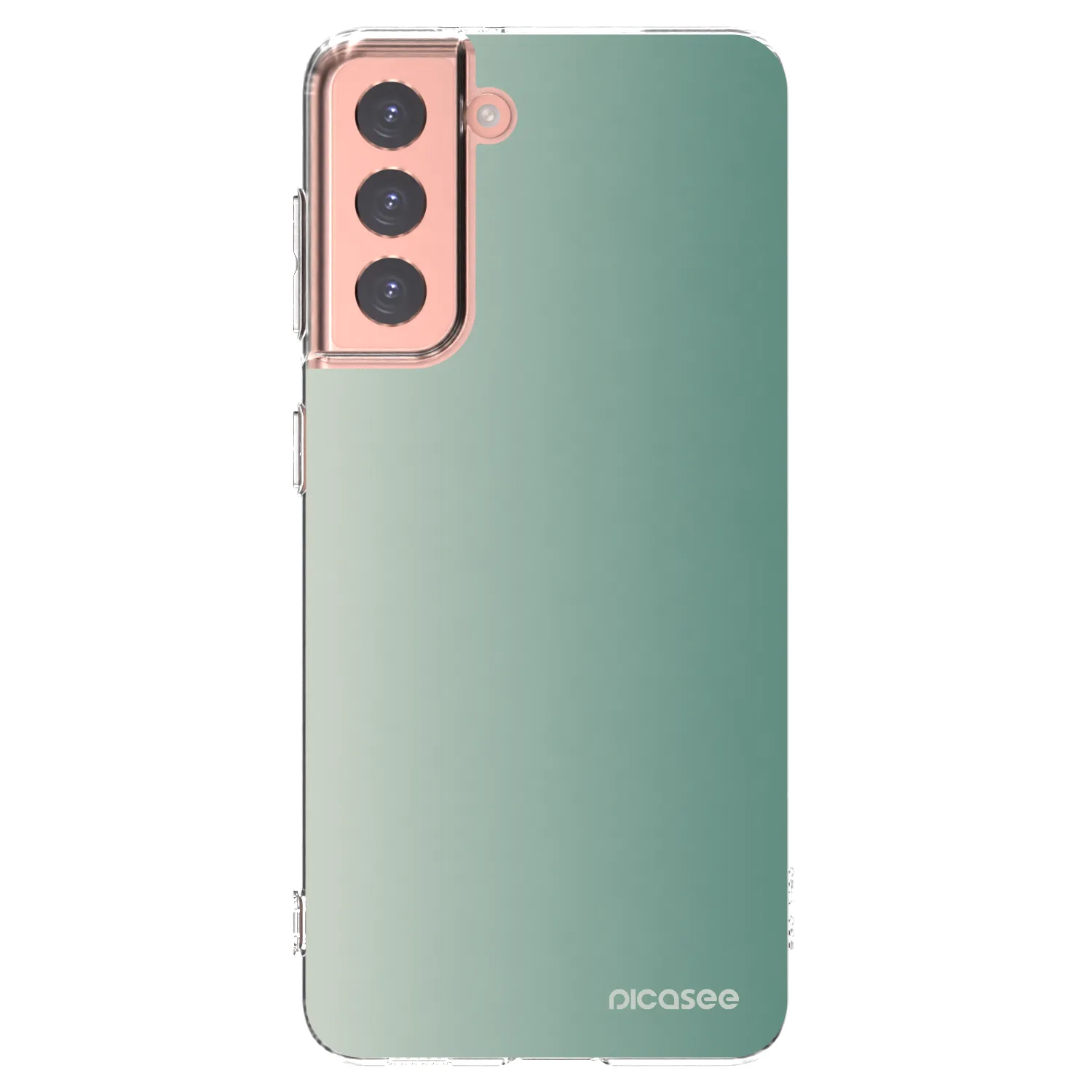Picasee silikonowe przeźroczyste etui na Samsung Galaxy S21 5G G991B - Misty Sage