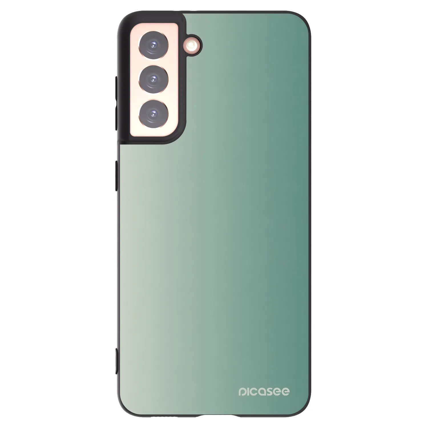 Picasee silikonowe czarne etui na Samsung Galaxy S21 5G G991B - Misty Sage