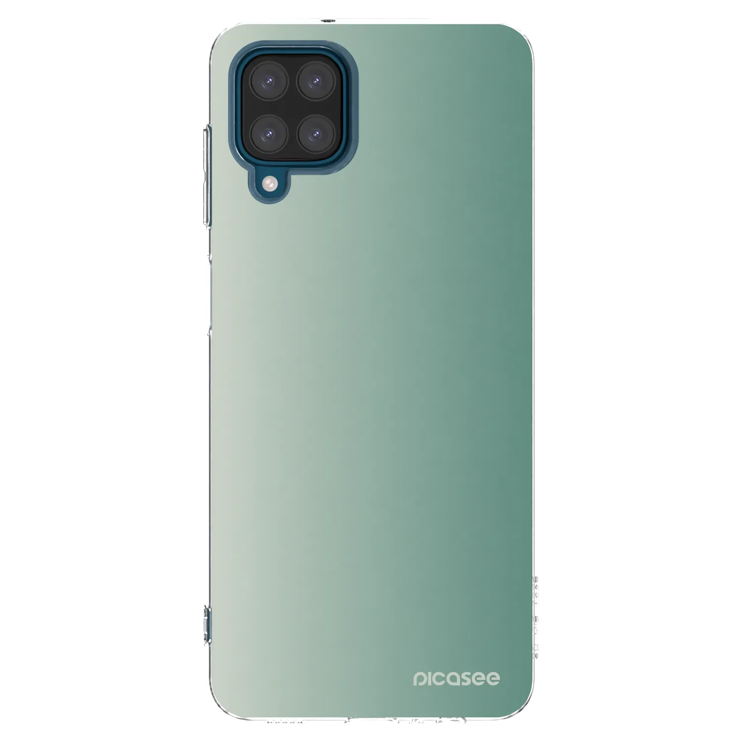 Picasee silikonowe przeźroczyste etui na Samsung Galaxy A12 A125F - Misty Sage