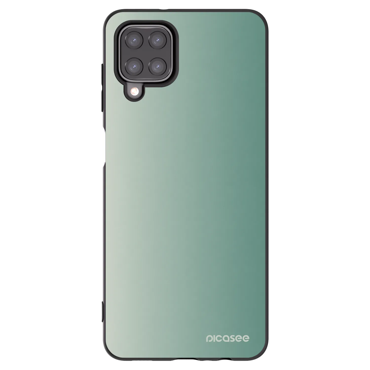 Picasee silikonowe czarne etui na Samsung Galaxy A12 A125F - Misty Sage