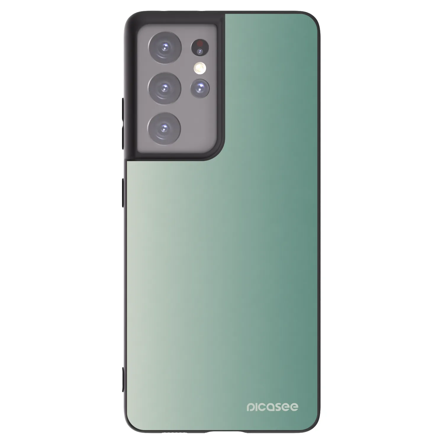 Picasee silikonowe czarne etui na Samsung Galaxy S21 Ultra 5G G998B - Misty Sage