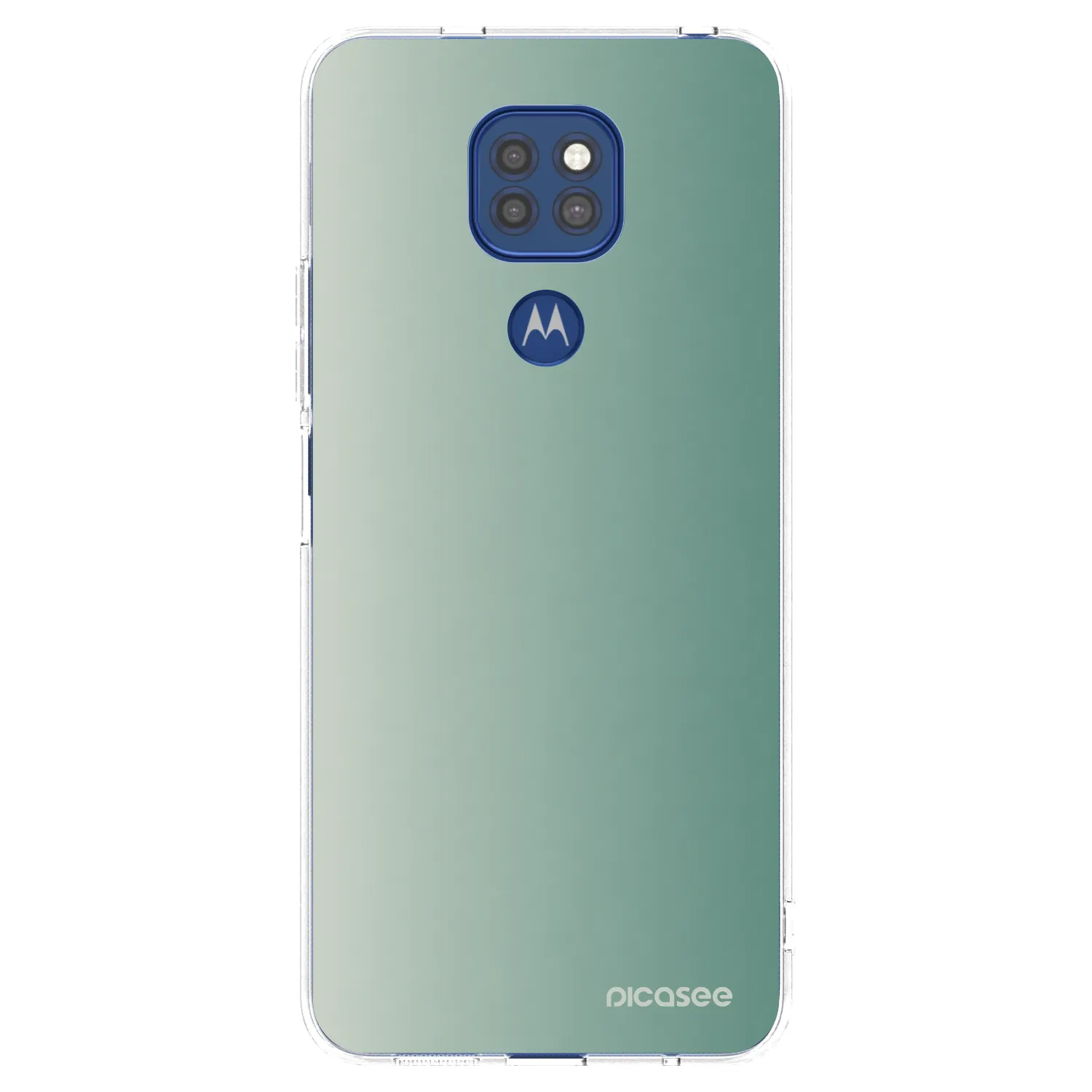 Picasee silikonowe przeźroczyste etui na Motorola Moto G9 Play - Misty Sage