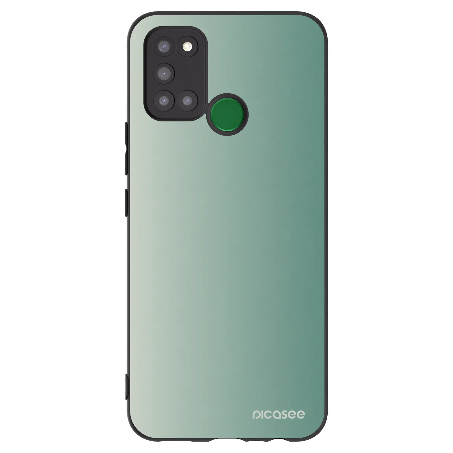Picasee silikonowe czarne etui na Realme 7i - Misty Sage