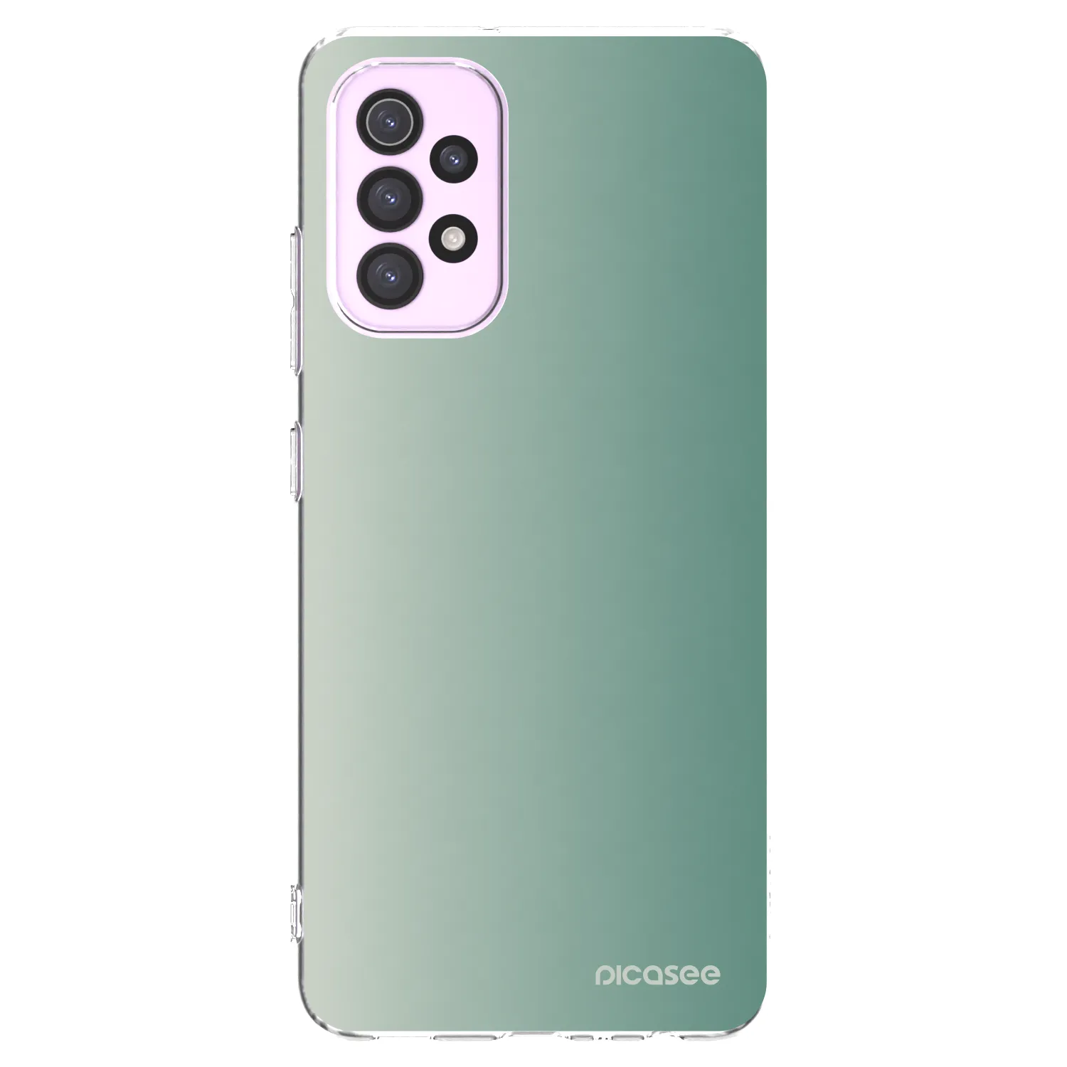 Picasee silikonowe przeźroczyste etui na Samsung Galaxy A32 5G A326B - Misty Sage