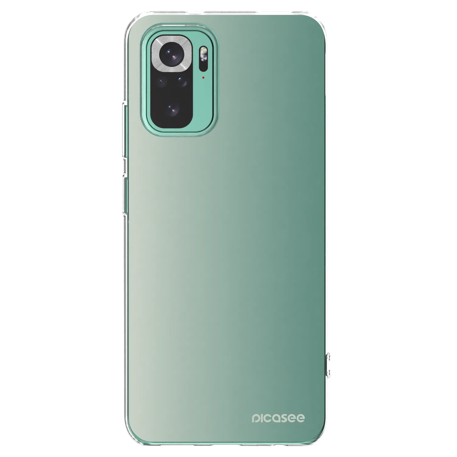 Picasee silikonowe przeźroczyste etui na Xiaomi Redmi Note 10 Pro - Misty Sage
