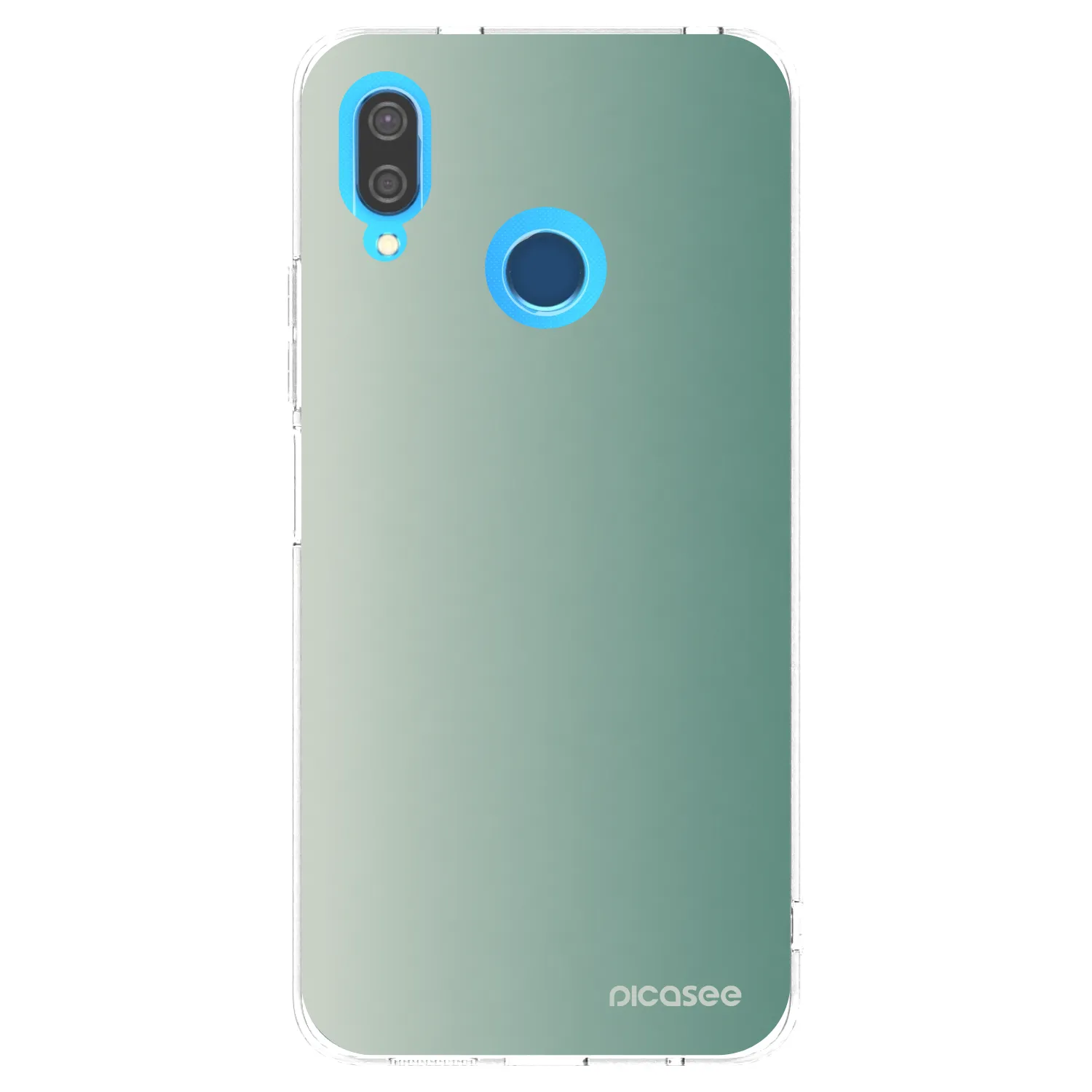 Picasee silikonowe przeźroczyste etui na Huawei P20 Lite - Misty Sage