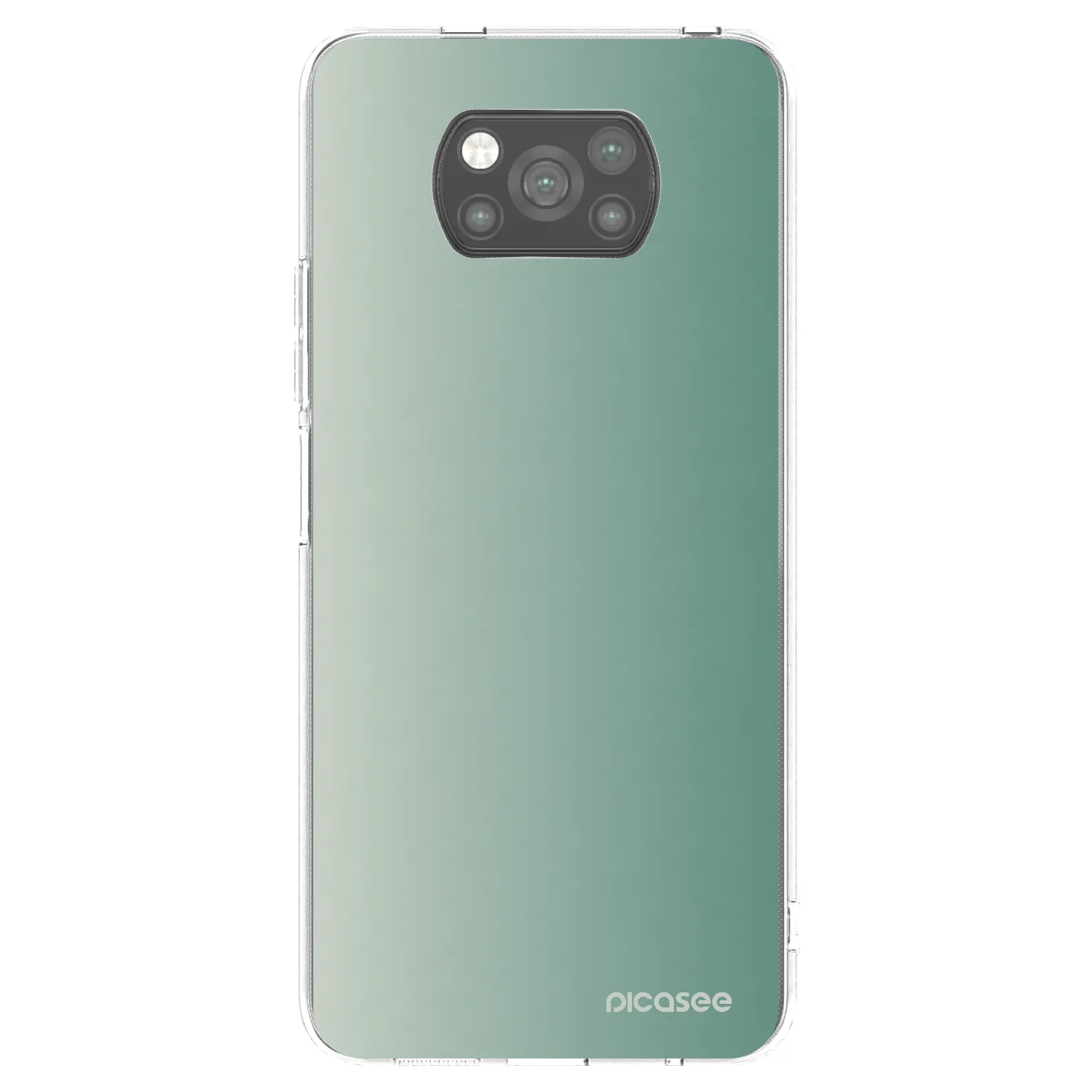 Picasee silikonowe czarne etui na Xiaomi Poco X3 Pro - Misty Sage