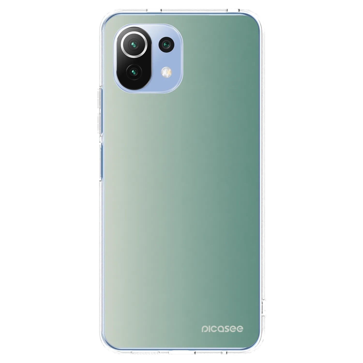 Picasee silikonowe przeźroczyste etui na Xiaomi Mi 11 Lite - Misty Sage
