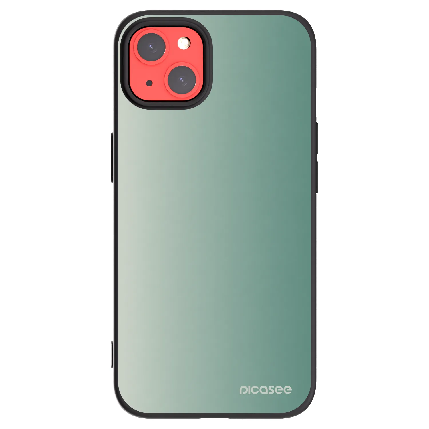 Picasee silikonowe czarne etui na Apple iPhone 13 - Misty Sage