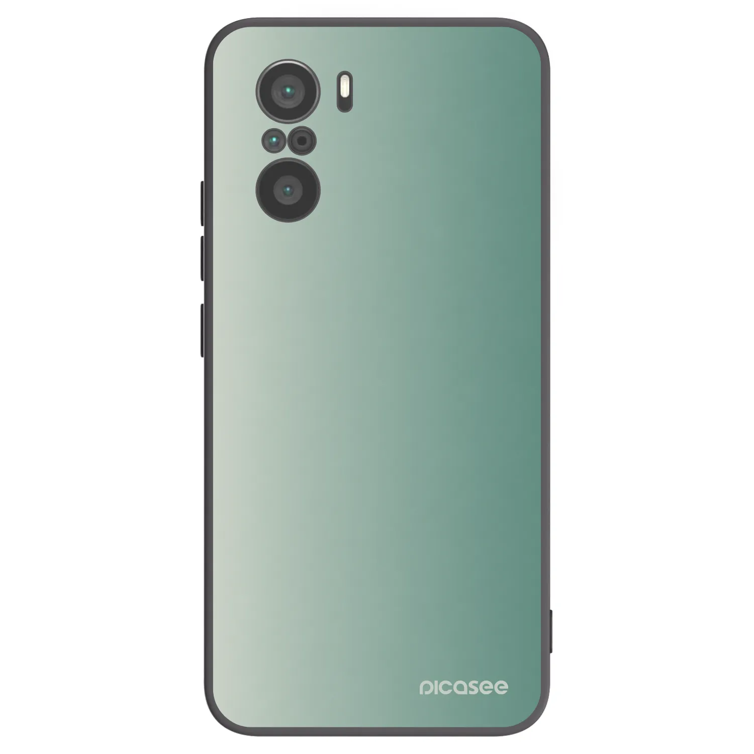 Picasee silikonowe czarne etui na Xiaomi Poco F3 - Misty Sage