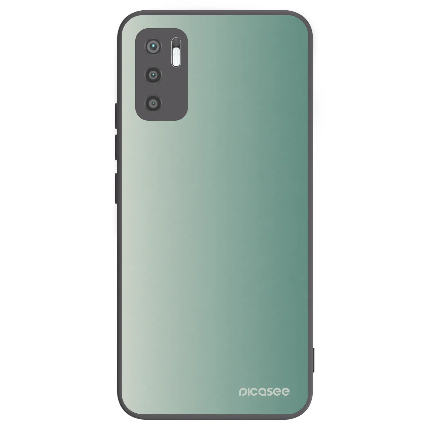 Picasee silikonowe czarne etui na Xiaomi Redmi Note 10 5G - Misty Sage