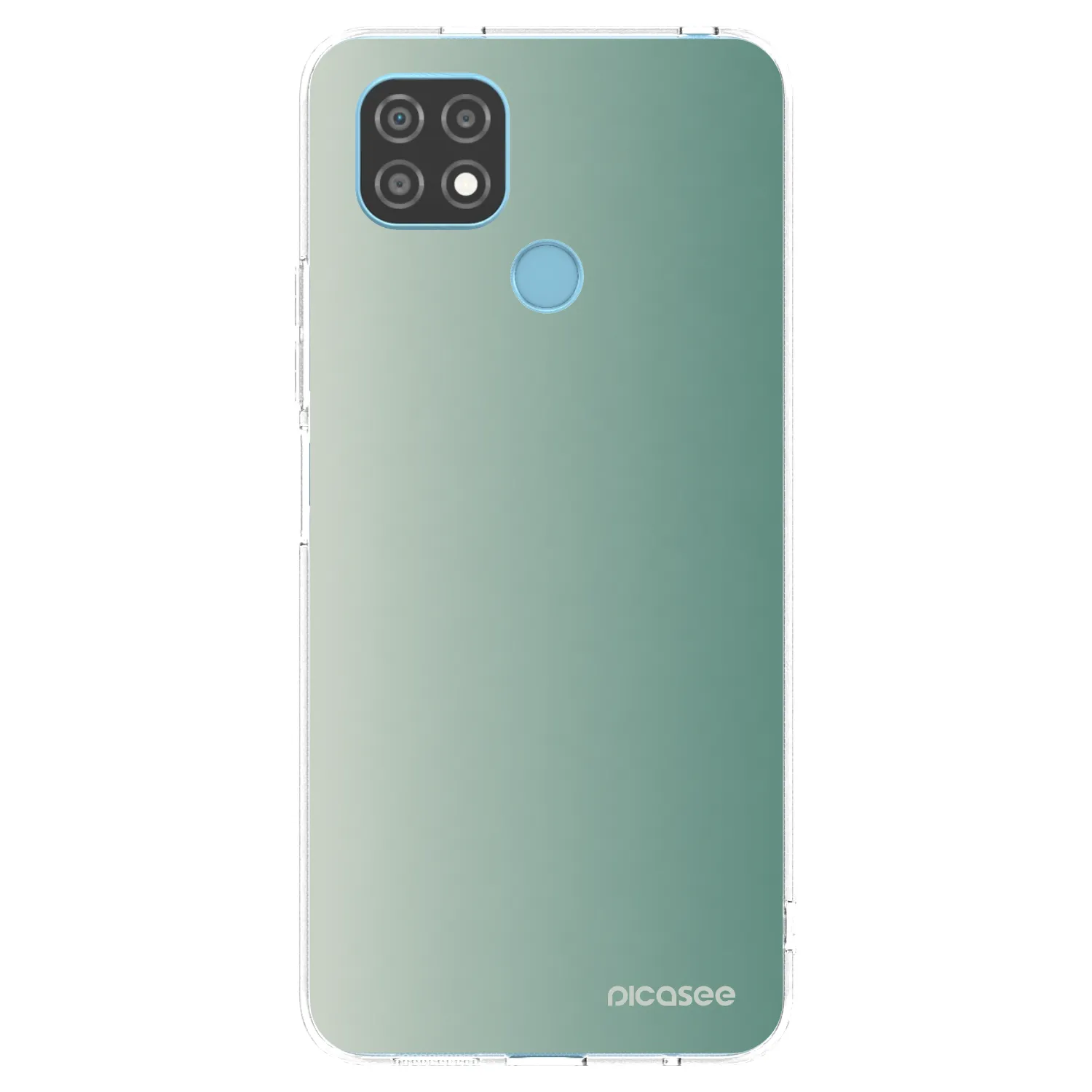Picasee silikonowe przeźroczyste etui na Realme C21 - Misty Sage
