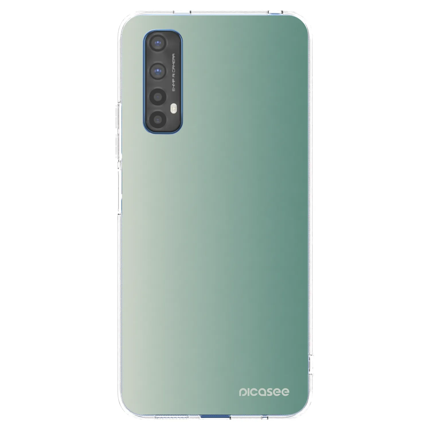 Picasee silikonowe przeźroczyste etui na Realme 7 - Misty Sage