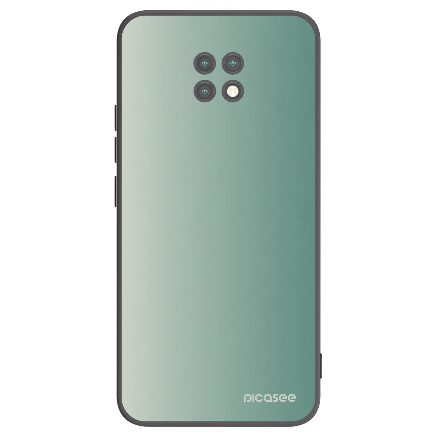 Picasee silikonowe czarne etui na Xiaomi Redmi Note 9T - Misty Sage