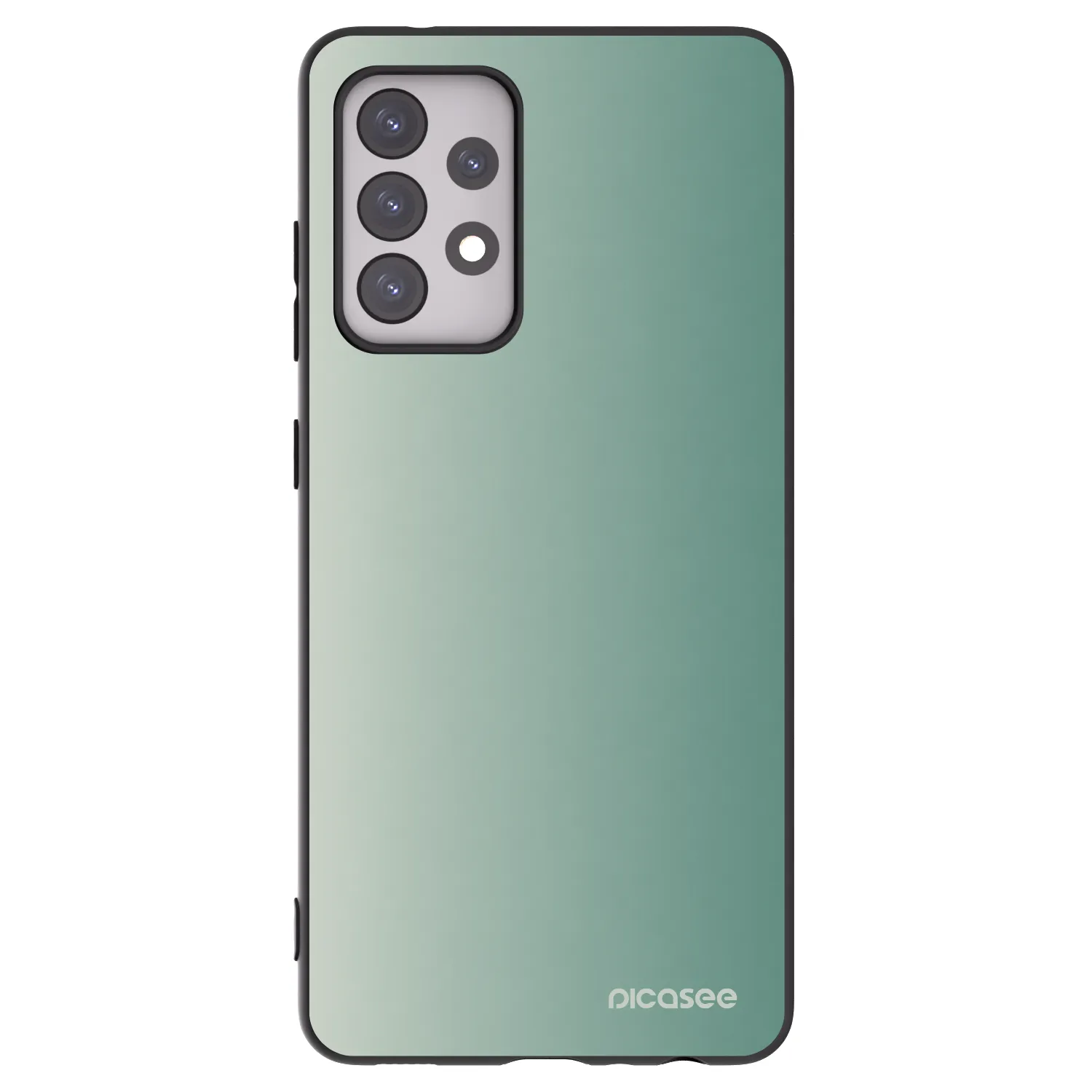 Picasee silikonowe czarne etui na Samsung Galaxy A52s 5G A528B - Misty Sage