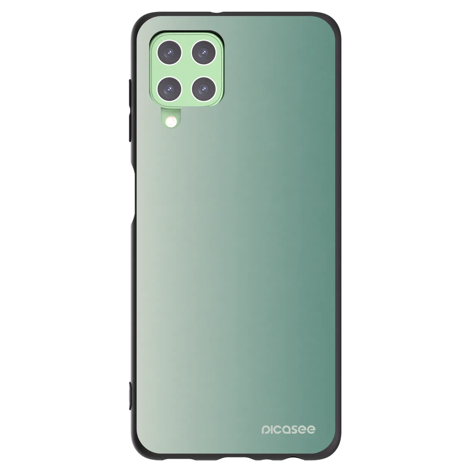 Picasee silikonowe czarne etui na Samsung Galaxy A22 A225F 4G - Misty Sage