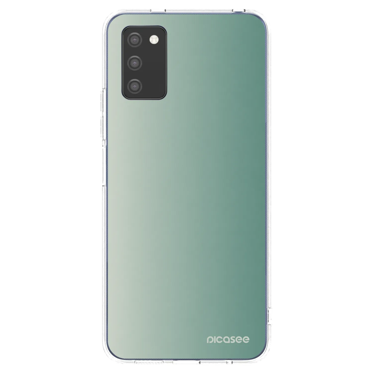 Picasee silikonowe przeźroczyste etui na Samsung Galaxy A03s A037G - Misty Sage