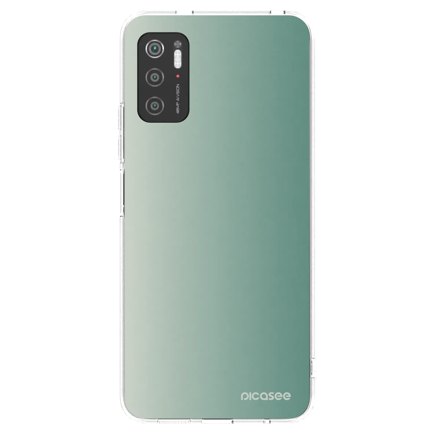 Picasee silikonowe przeźroczyste etui na Xiaomi Poco M3 Pro 5G - Misty Sage