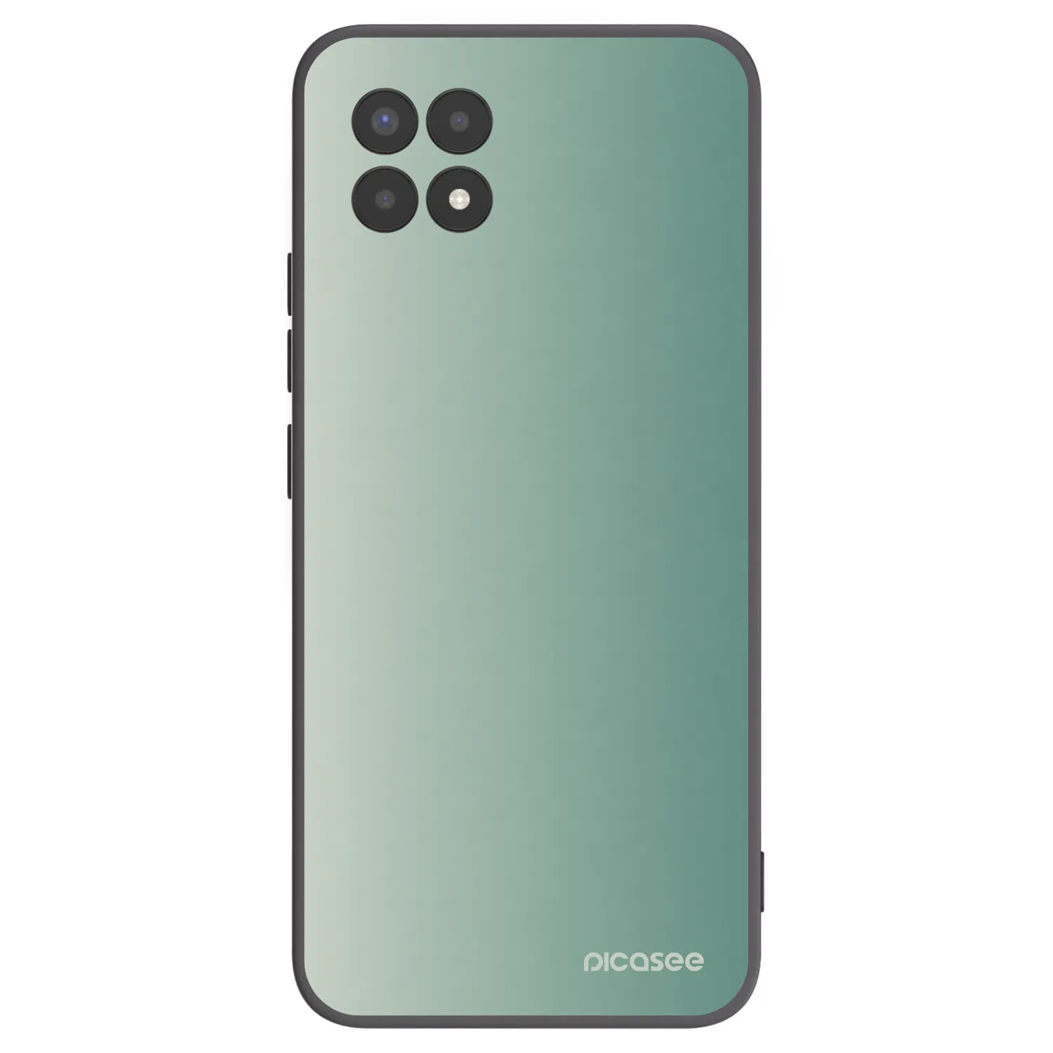 Picasee silikonowe czarne etui na Realme 8i - Misty Sage