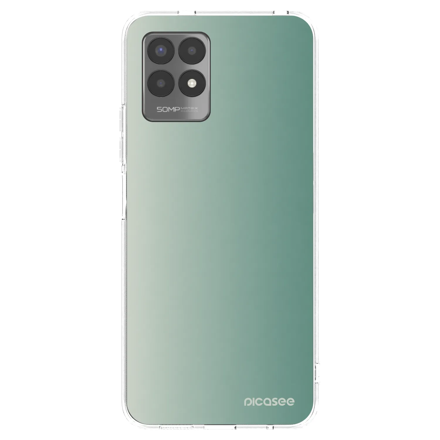 Picasee silikonowe przeźroczyste etui na Realme 8i - Misty Sage