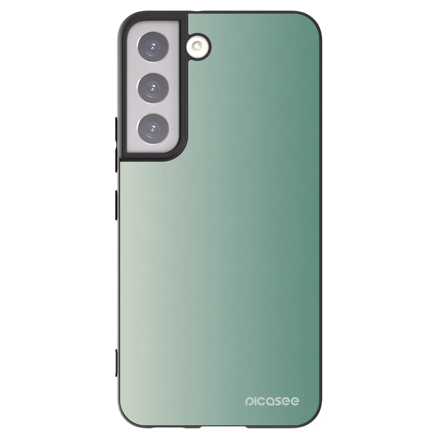 Picasee silikonowe czarne etui na Samsung Galaxy S22 5G - Misty Sage