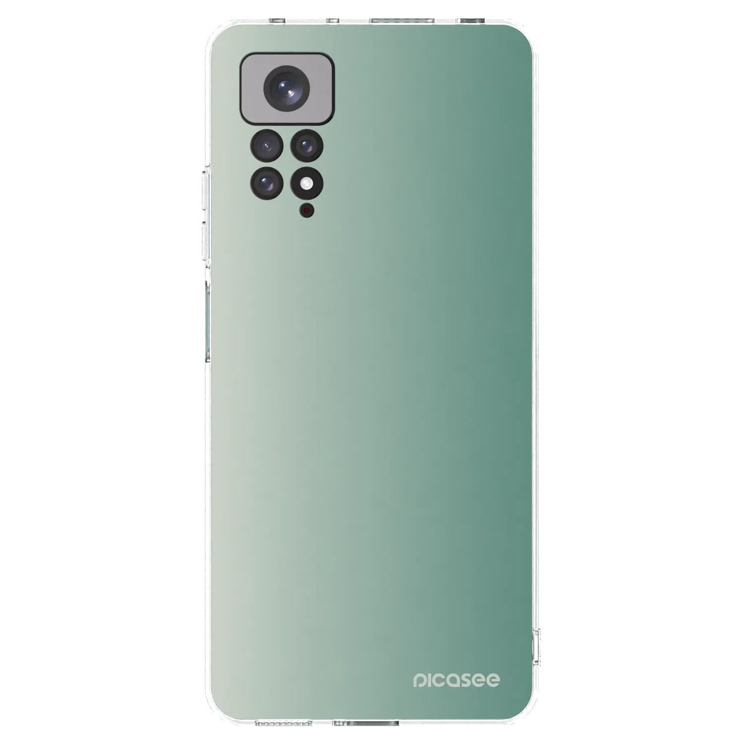 Picasee silikonowe przeźroczyste etui na Xiaomi Redmi Note 11 - Misty Sage