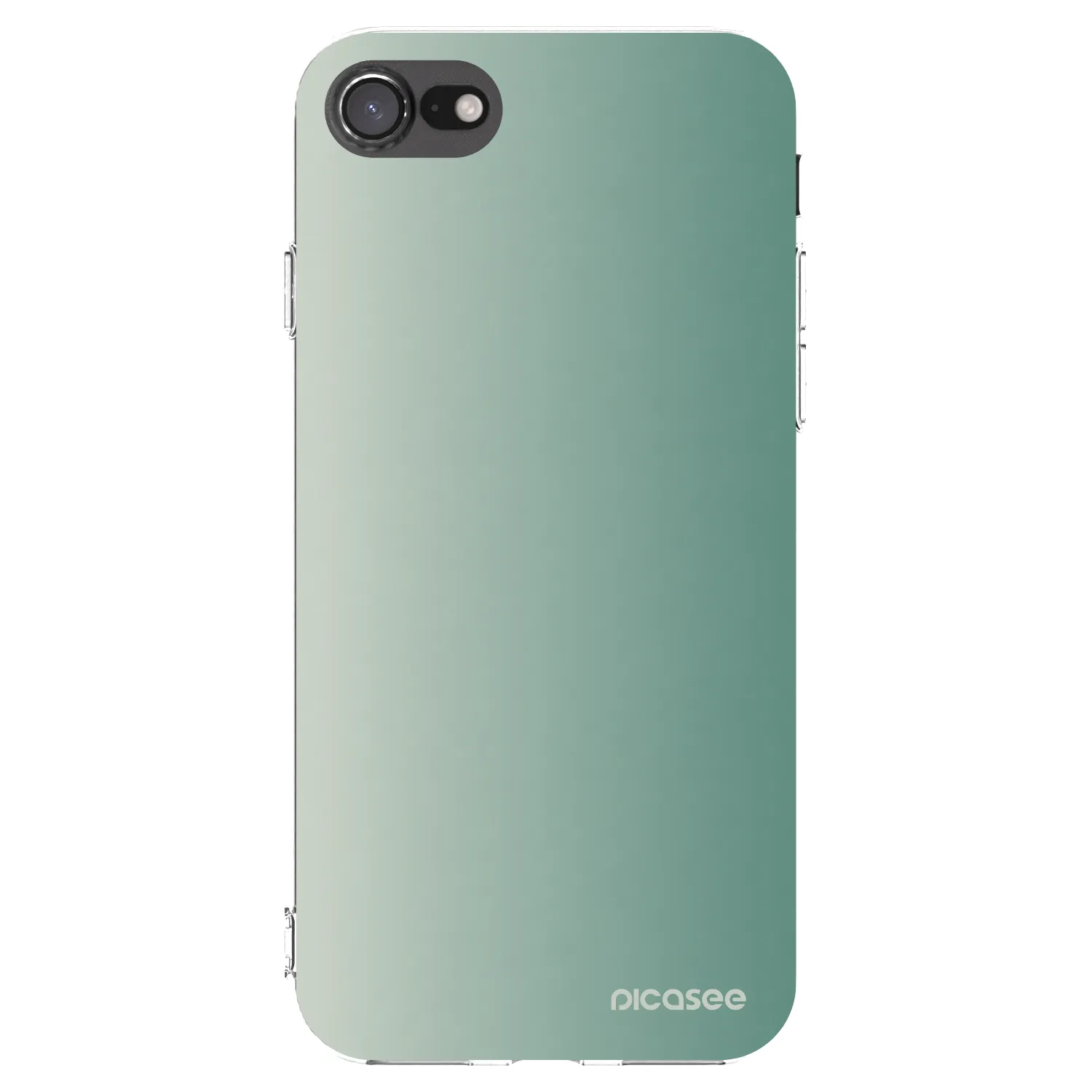 Picasee silikonowe przeźroczyste etui na Apple iPhone SE 2022 - Misty Sage
