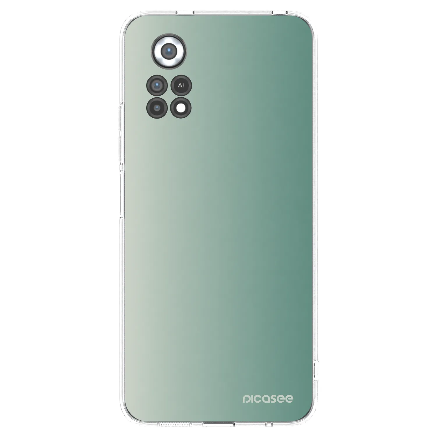 Picasee silikonowe przeźroczyste etui na Xiaomi Poco X4 Pro 5G - Misty Sage