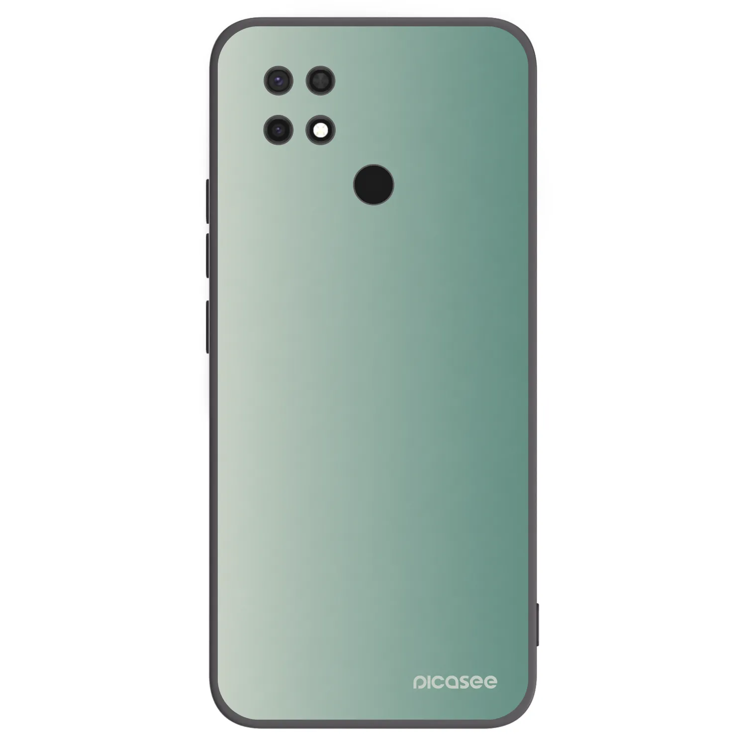 Picasee silikonowe czarne etui na Xiaomi Redmi 10C - Misty Sage