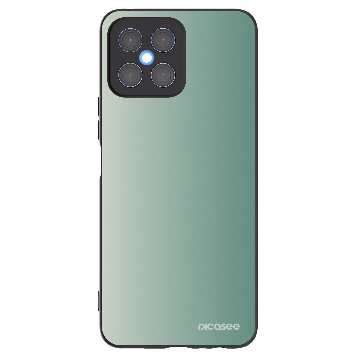 Picasee silikonowe czarne etui na Honor X8 4G - Misty Sage