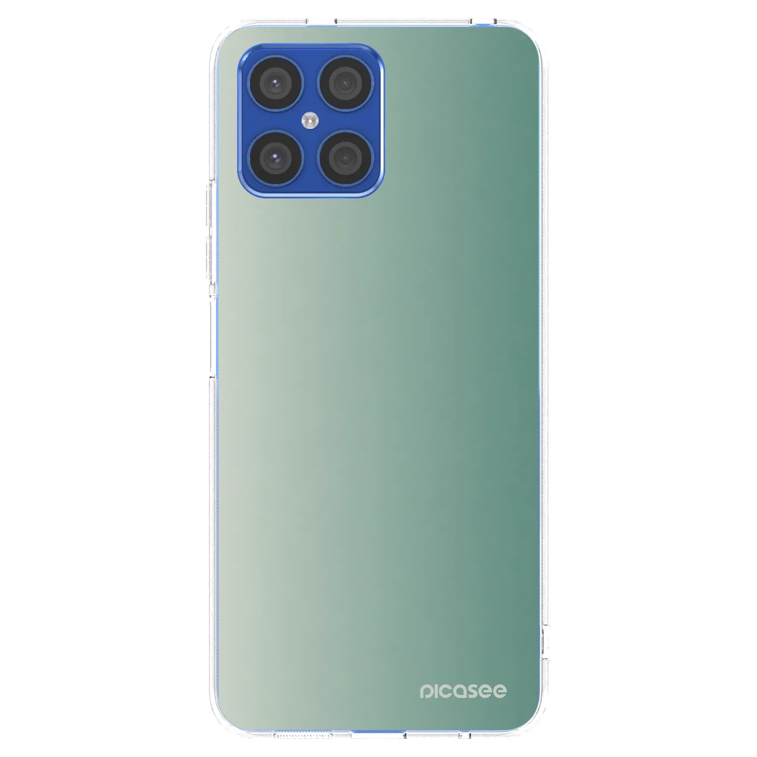 Picasee silikonowe przeźroczyste etui na Honor X8 4G - Misty Sage