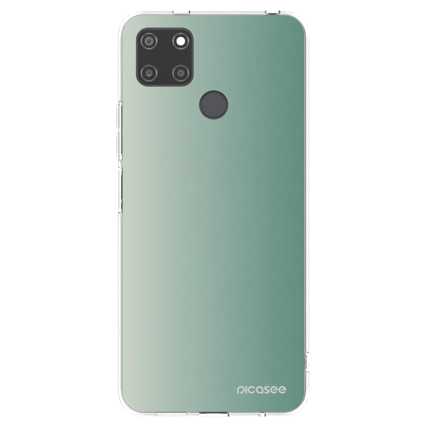 Picasee silikonowe przeźroczyste etui na Realme C21Y - Misty Sage