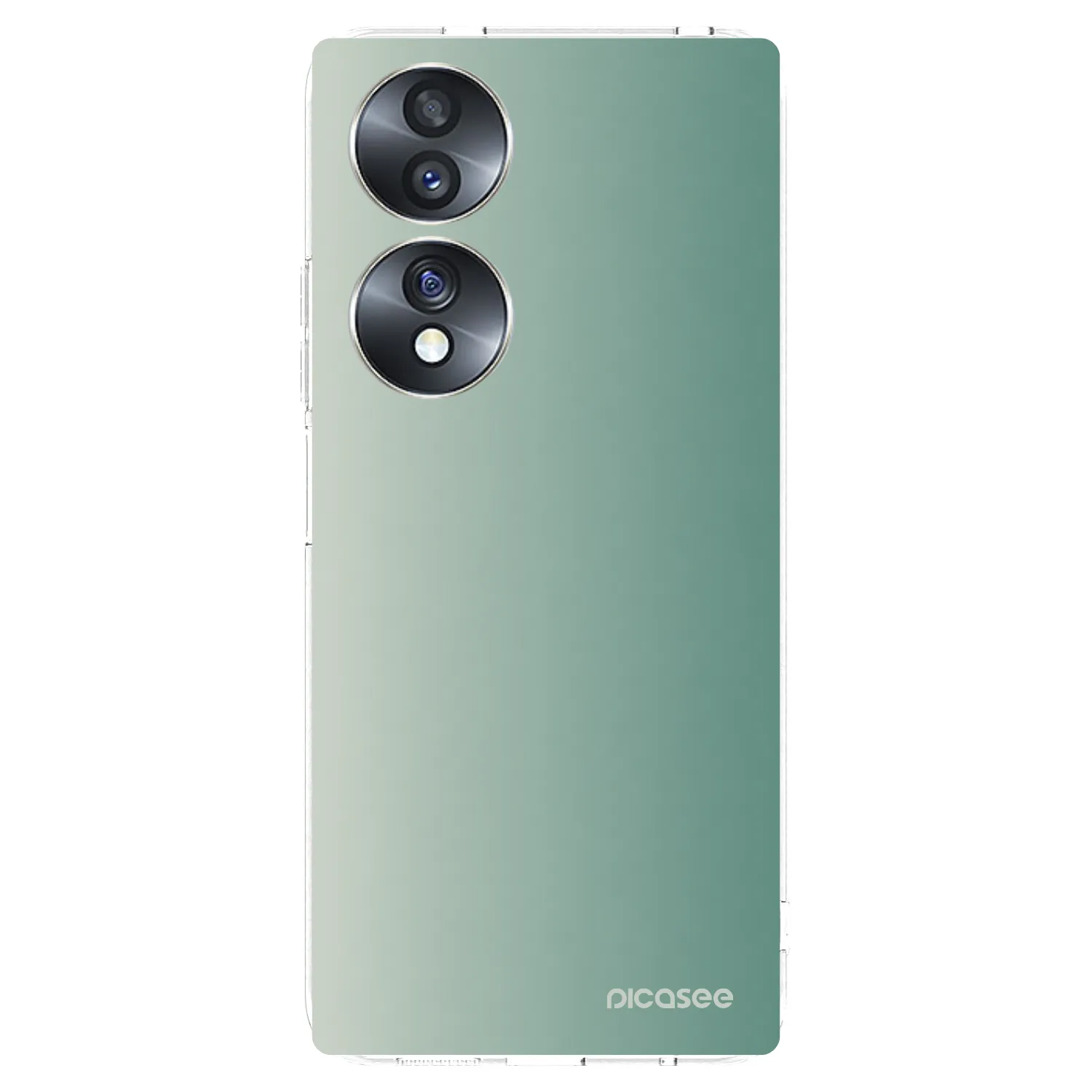 Picasee silikonowe przeźroczyste etui na Honor 70 - Misty Sage