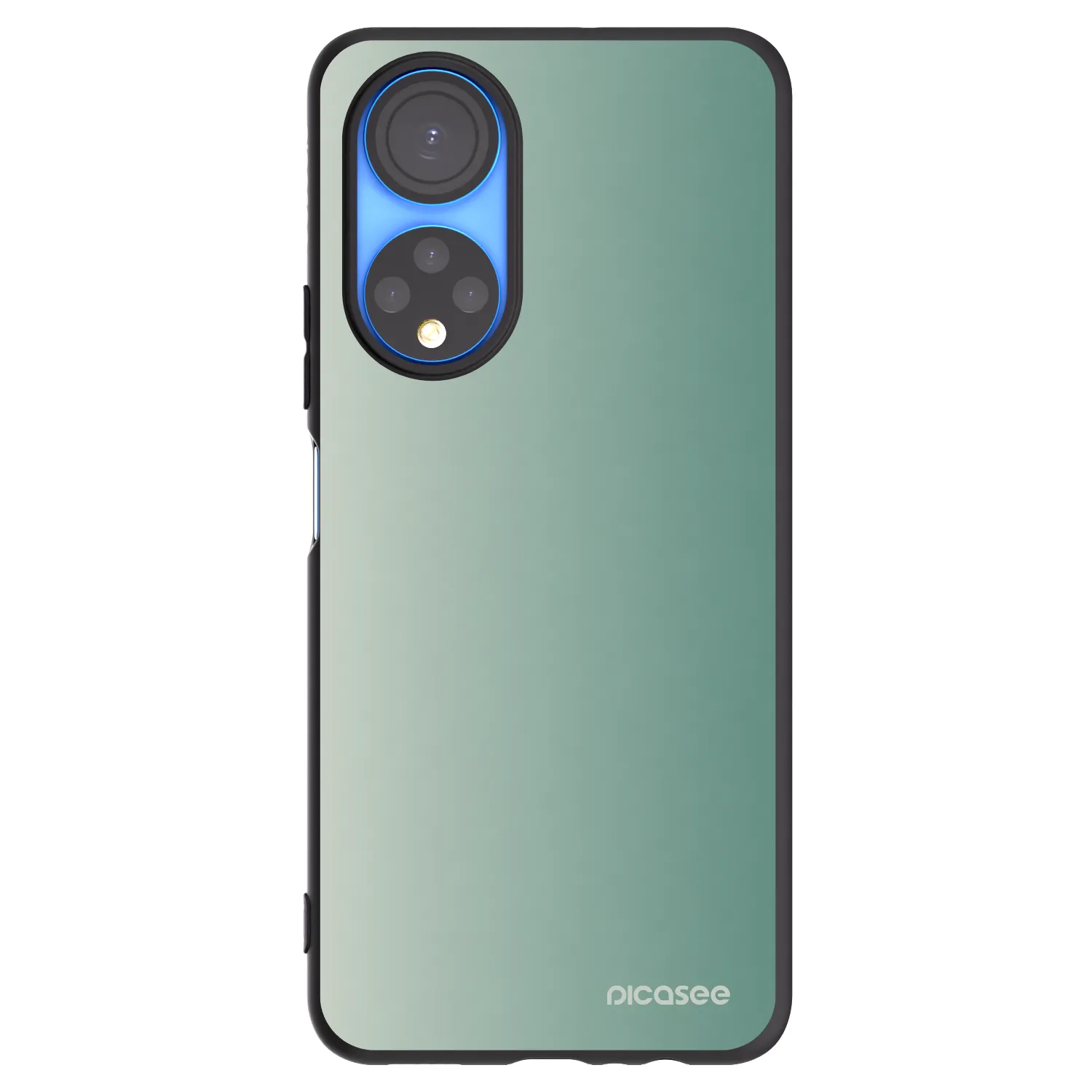 Picasee silikonowe czarne etui na Honor X7 - Misty Sage