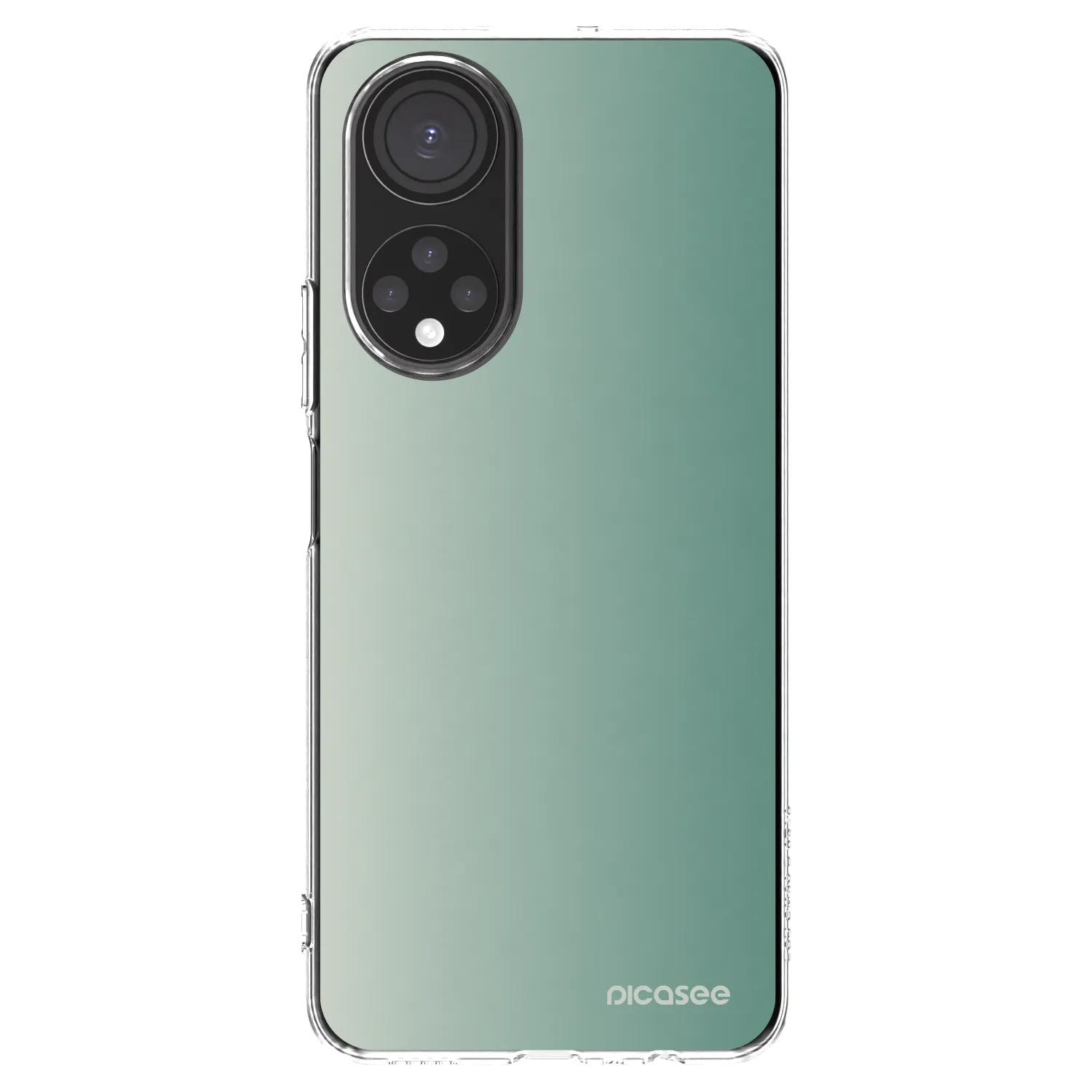Picasee silikonowe przeźroczyste etui na Honor X7 - Misty Sage