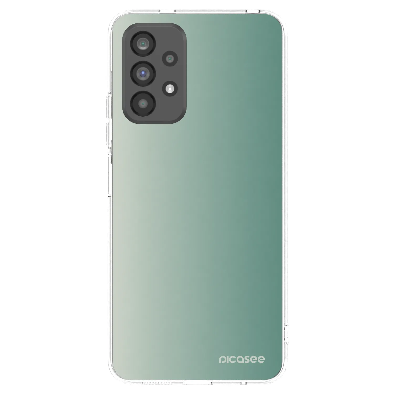 Picasee silikonowe przeźroczyste etui na Samsung Galaxy A73 5G - Misty Sage