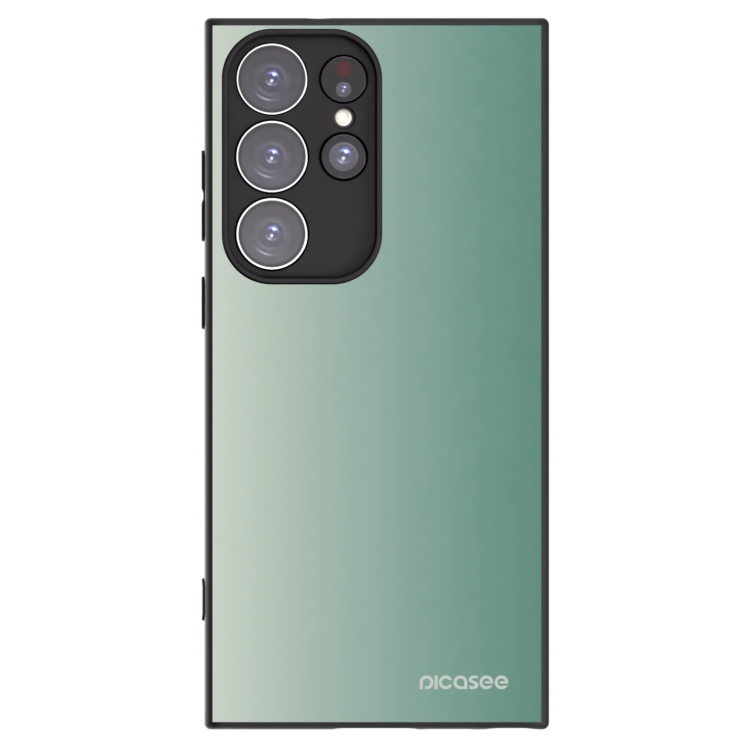 Picasee silikonowe czarne etui na Samsung Galaxy S23 Ultra 5G - Misty Sage