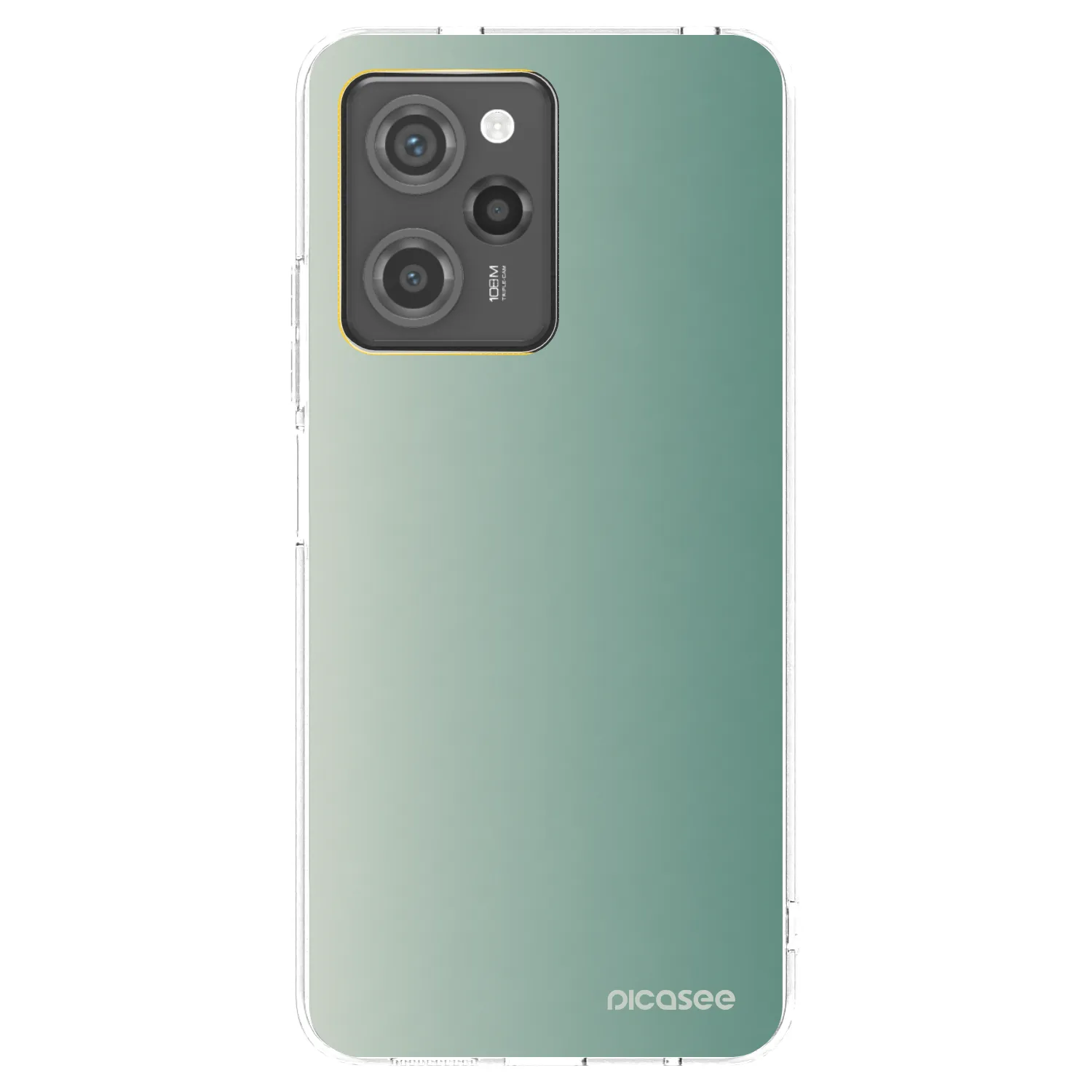 Picasee silikonowe czarne etui na Xiaomi Poco X5 Pro - Misty Sage