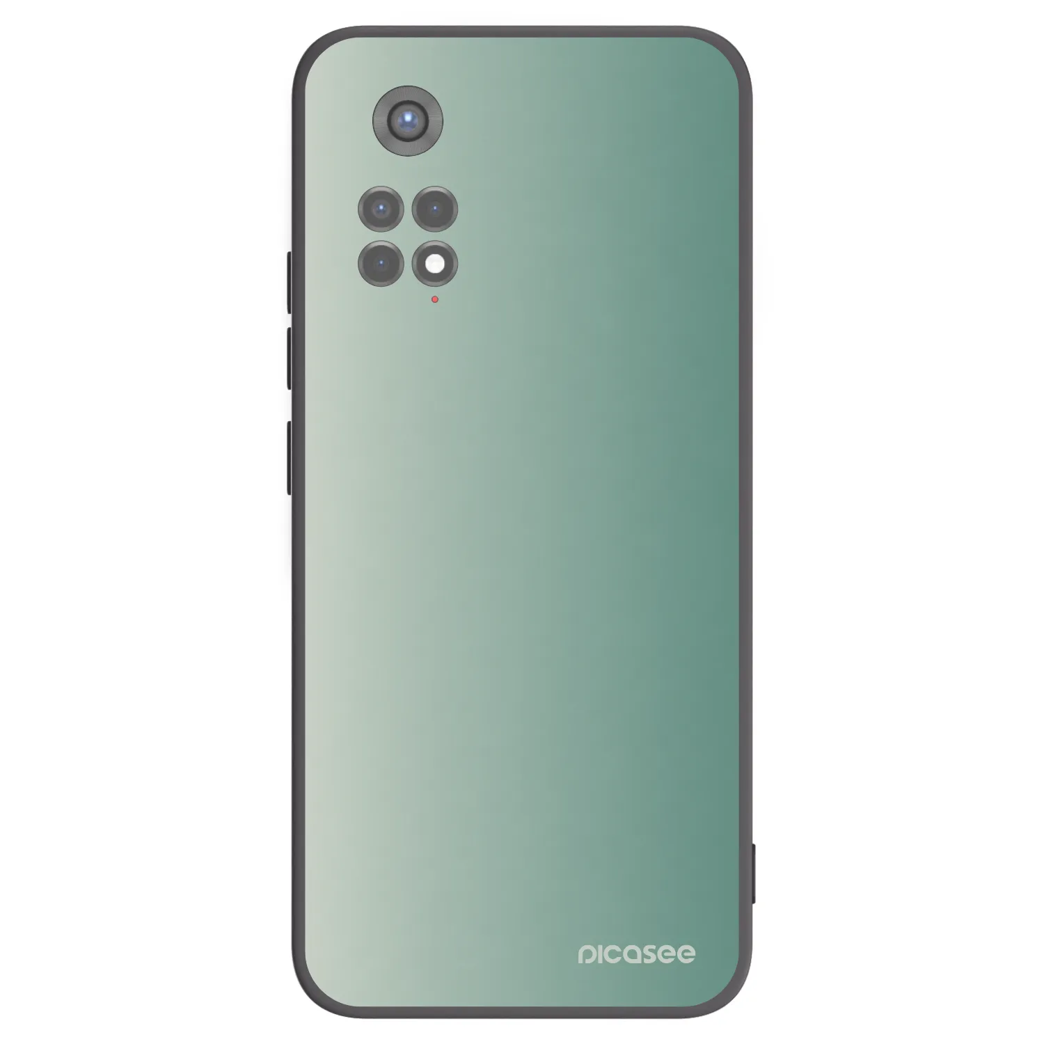 Picasee silikonowe czarne etui na Xiaomi Redmi Note 11S 5G - Misty Sage