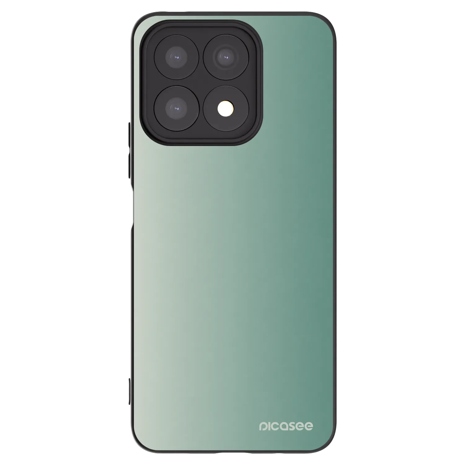 Picasee silikonowe czarne etui na Honor X8a - Misty Sage