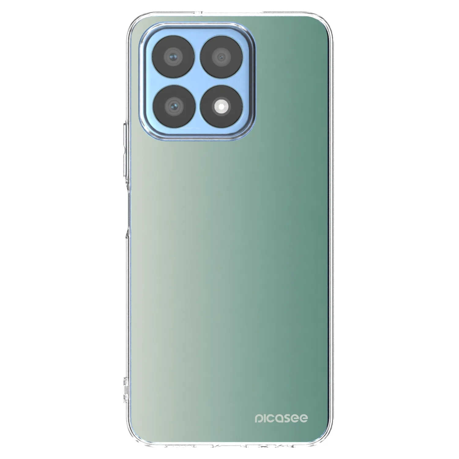 Picasee silikonowe przeźroczyste etui na Honor X8a - Misty Sage