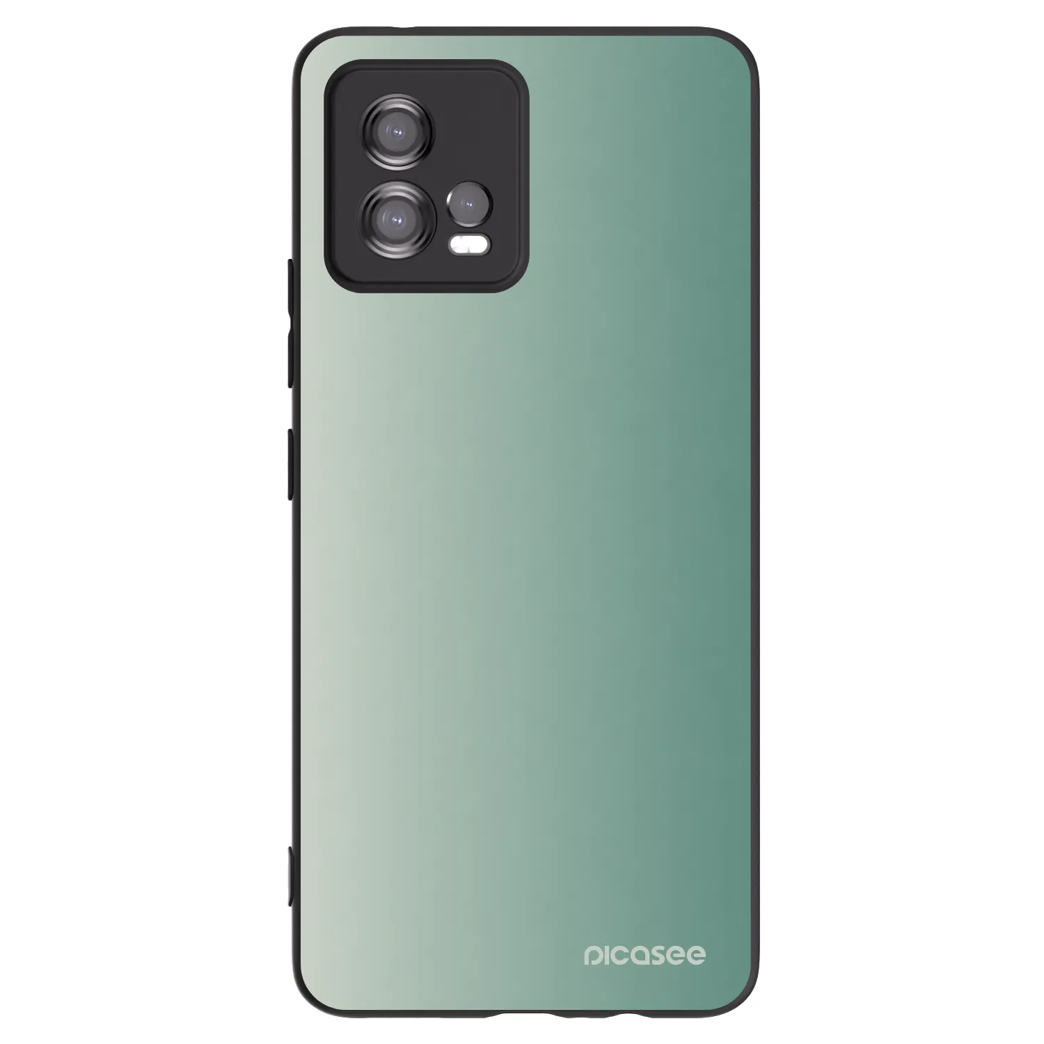 Picasee silikonowe czarne etui na Motorola Moto G72 - Misty Sage