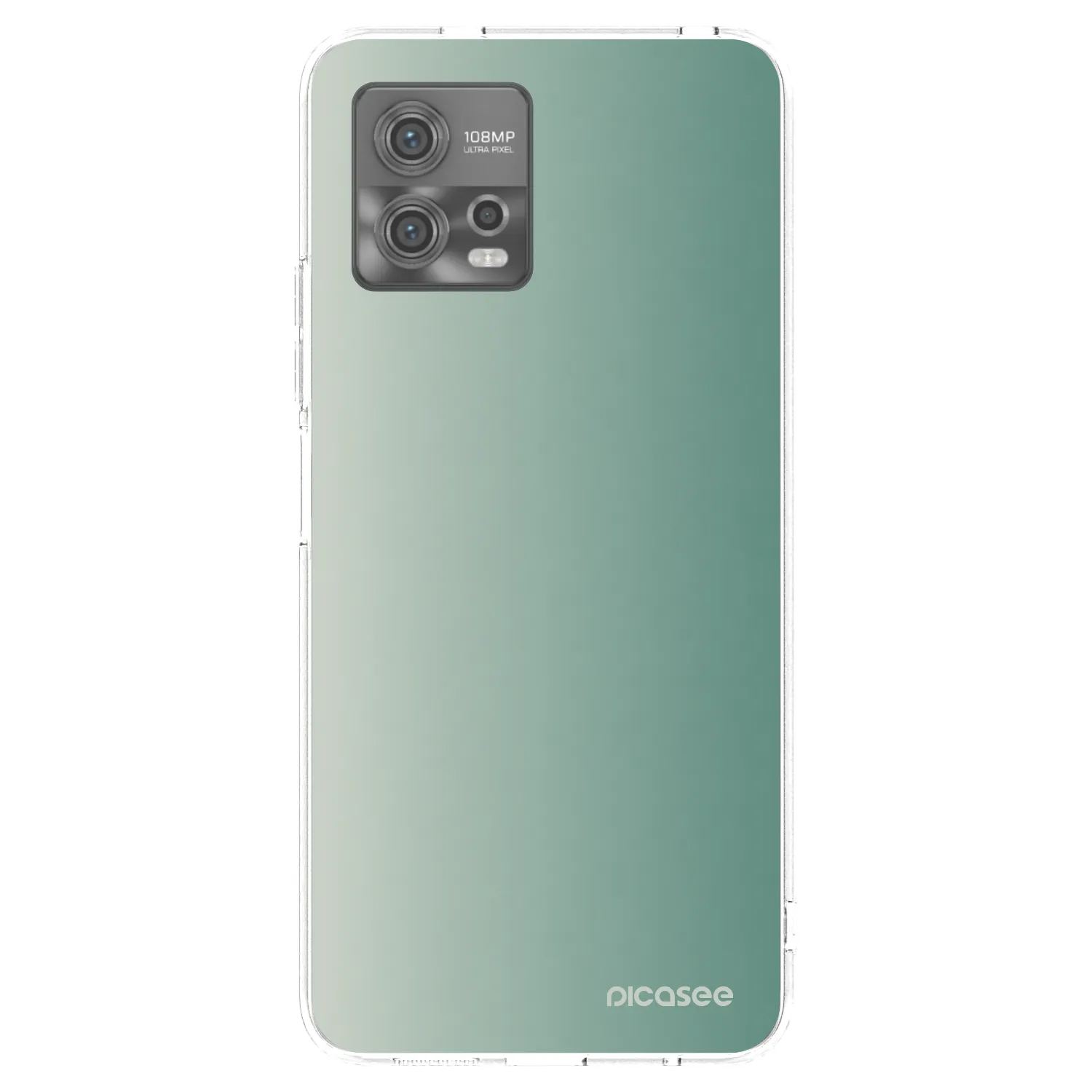 Picasee silikonowe przeźroczyste etui na Motorola Moto G72 - Misty Sage